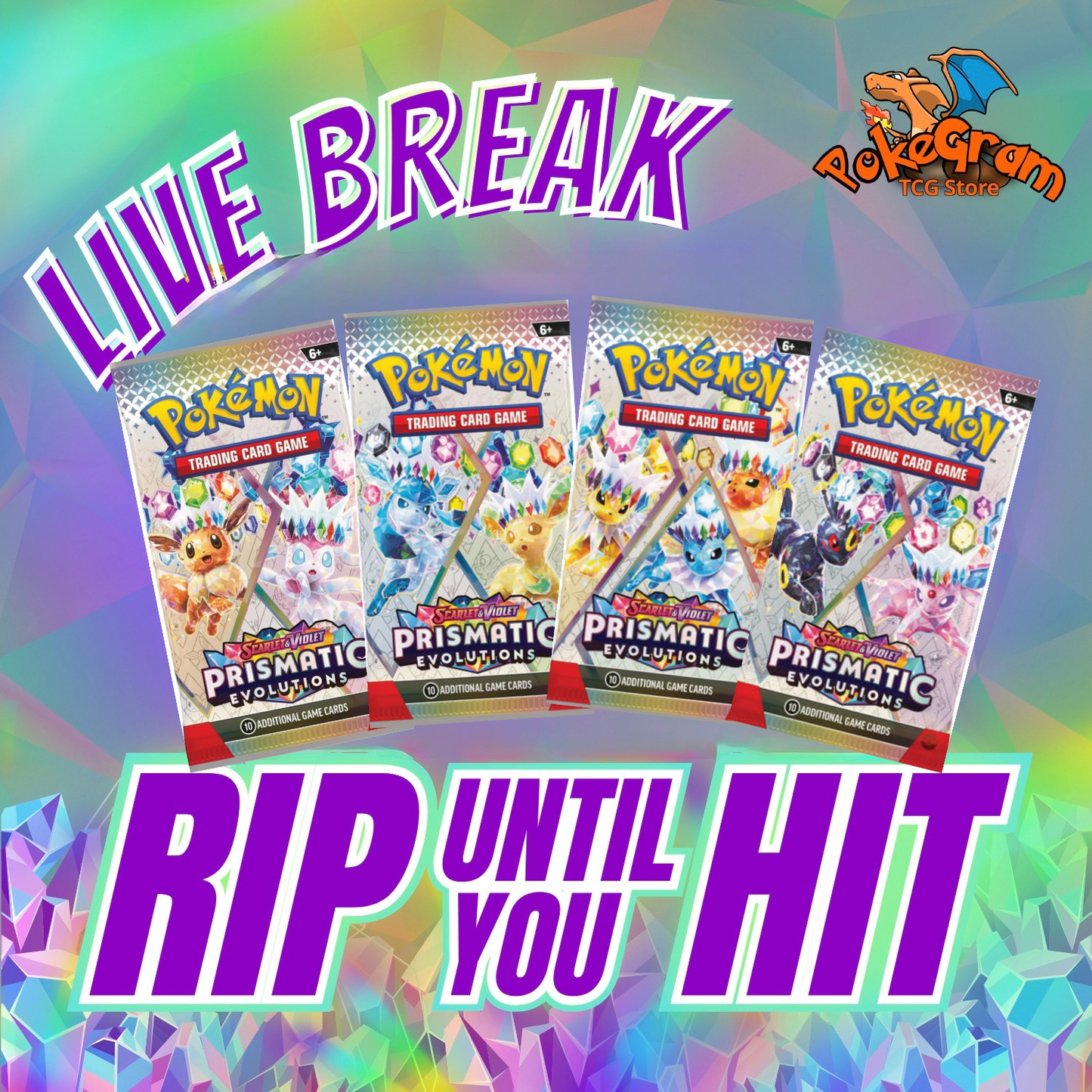 RTYH Prismatic Evolutions Rip Until You Hit!