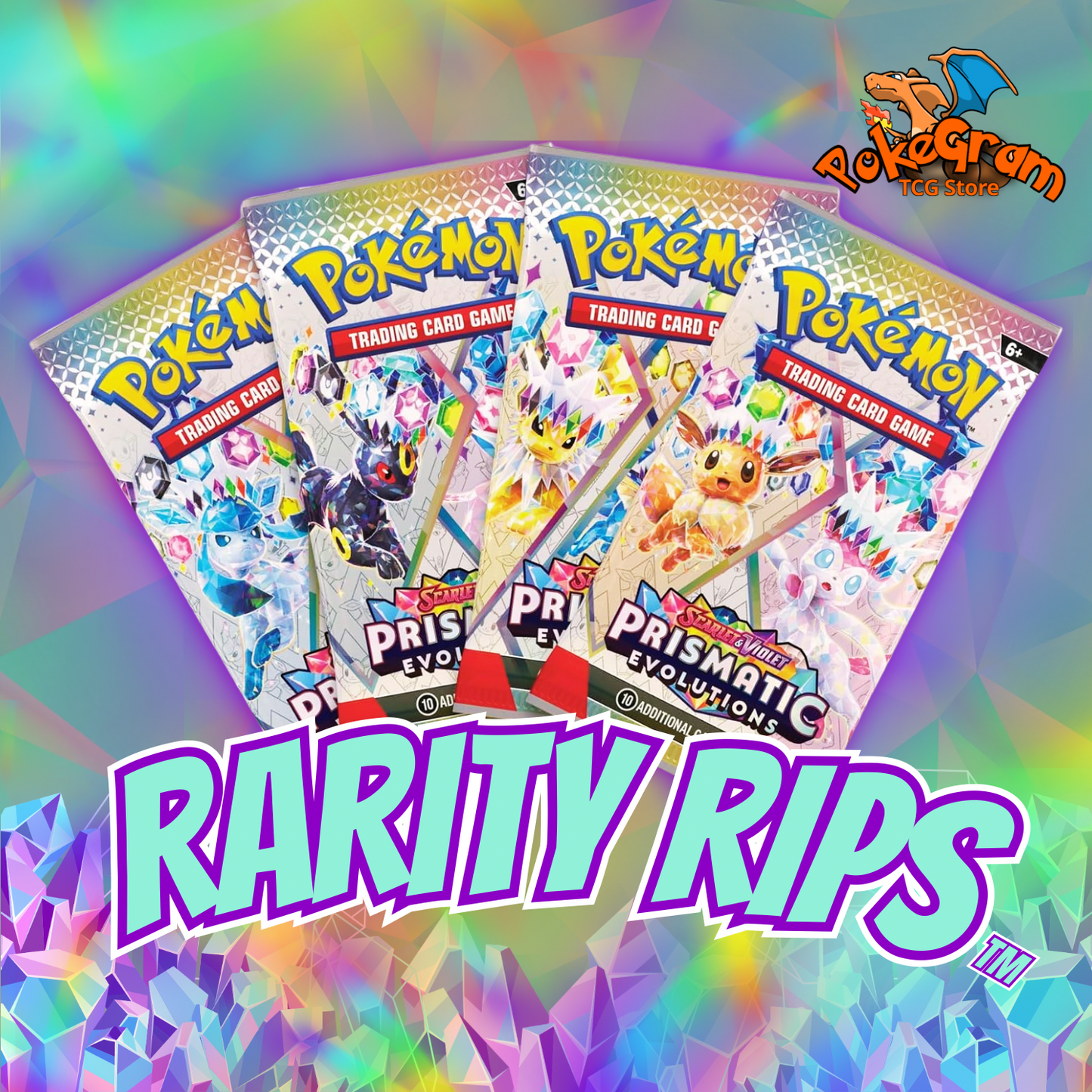 RR Prismatic Evolutions Rarity Rips