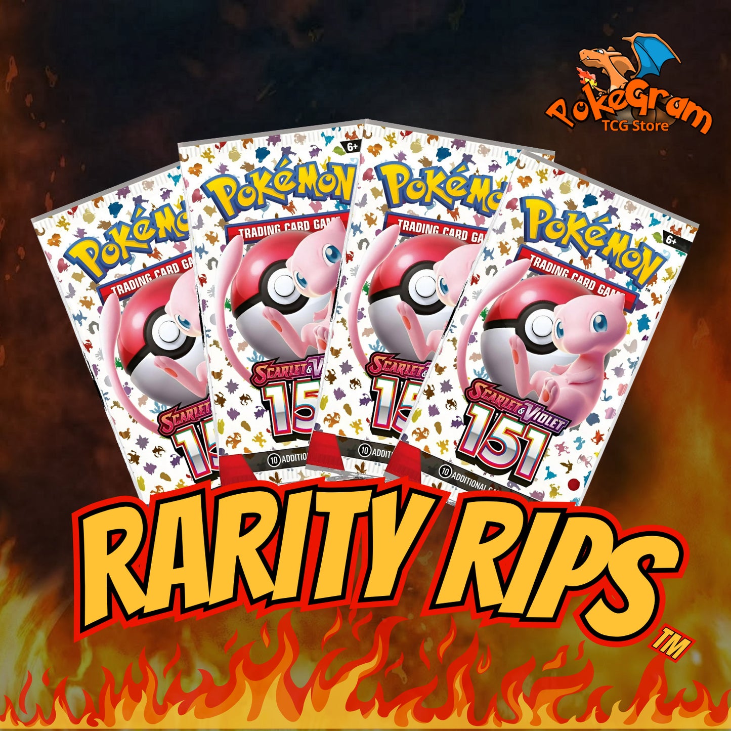 RR S&V 151 Booster Packs Rarity Rips