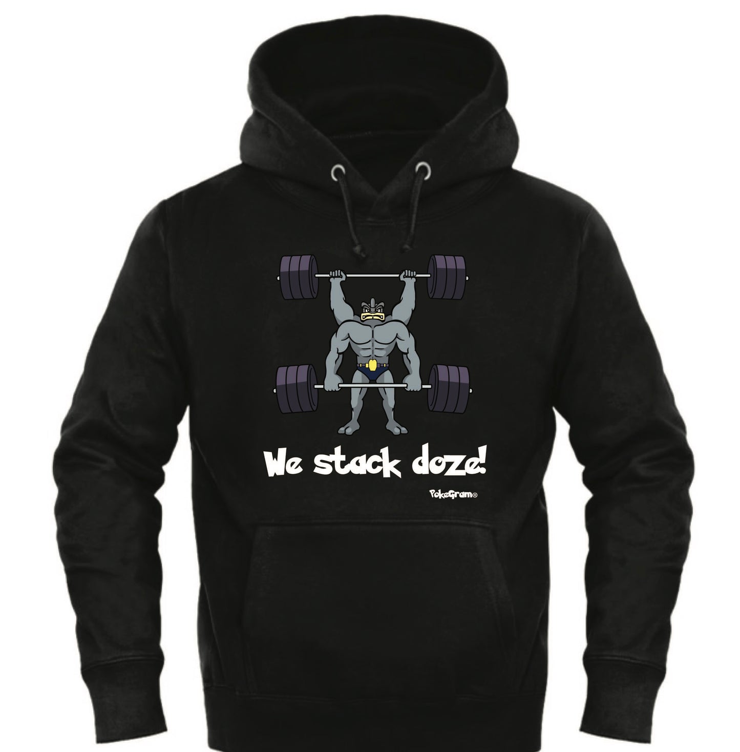 “We Stack Doze!” Hoodie - Black